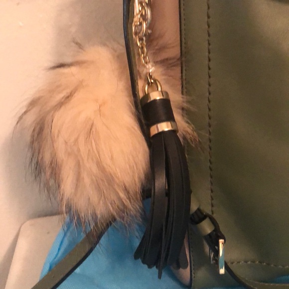 Olive green and tan Antonio Melani bag - Picture 3 of 4